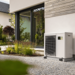 moderne warmtepomp voor buiten